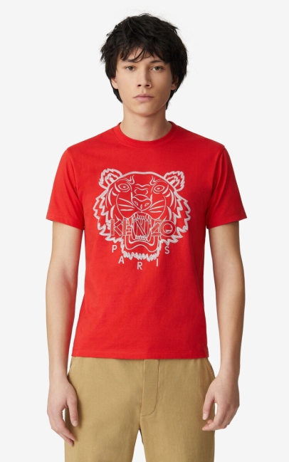 Kenzo Men Tiger T-shirt Medium Red